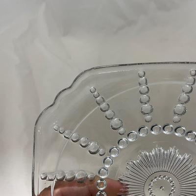 -82- Clear Glass Set of Two | Small Butter Dishes