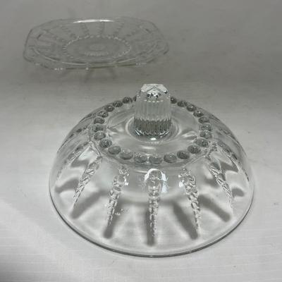 -82- Clear Glass Set of Two | Small Butter Dishes