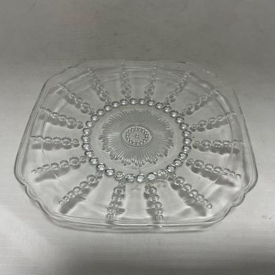 -82- Clear Glass Set of Two | Small Butter Dishes