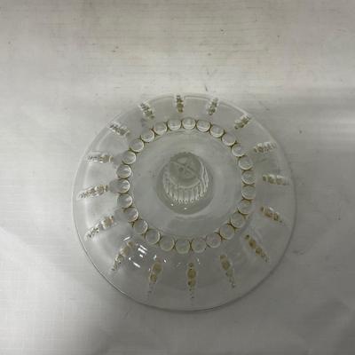 -83- Clear Glass | Set of Two Covered Butter Dishes