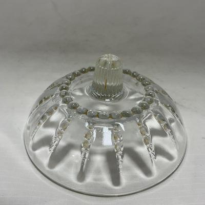 -83- Clear Glass | Set of Two Covered Butter Dishes