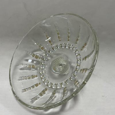 -83- Clear Glass | Set of Two Covered Butter Dishes