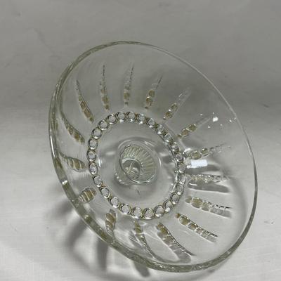 -83- Clear Glass | Set of Two Covered Butter Dishes