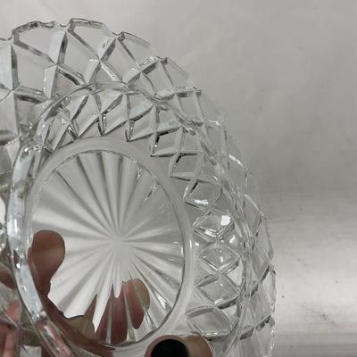 -84- Clear Glass | Matching Set of Three | Covered Butter Dishes