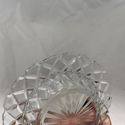 -84- Clear Glass | Matching Set of Three | Covered Butter Dishes