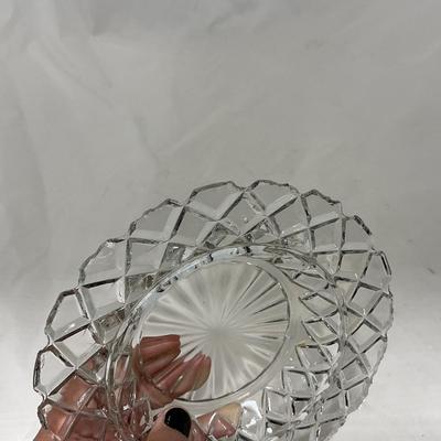 -84- Clear Glass | Matching Set of Three | Covered Butter Dishes