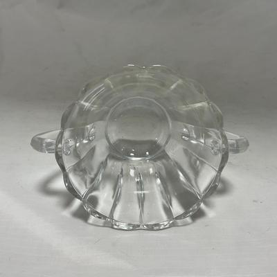 -92- Clear Glass | Simple Creamer & Sugar Set