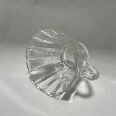 -92- Clear Glass | Simple Creamer & Sugar Set