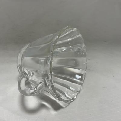 -92- Clear Glass | Simple Creamer & Sugar Set