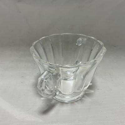 -92- Clear Glass | Simple Creamer & Sugar Set