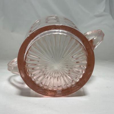 -93- Pink Depression Glass | Sugar & Creamer Set