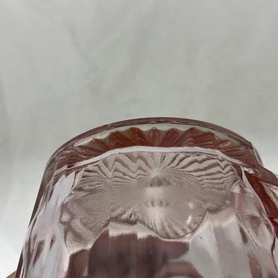 -93- Pink Depression Glass | Sugar & Creamer Set