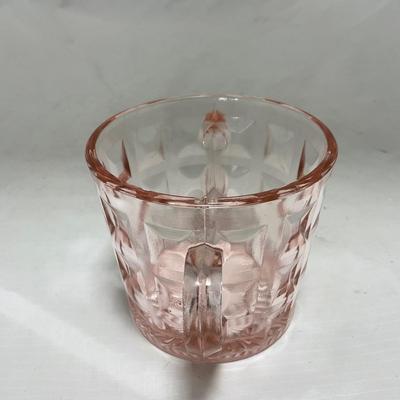 -93- Pink Depression Glass | Sugar & Creamer Set