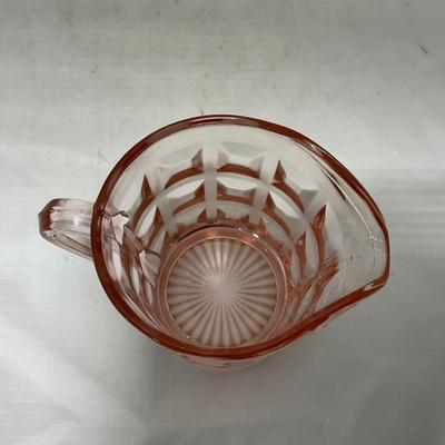 -93- Pink Depression Glass | Sugar & Creamer Set
