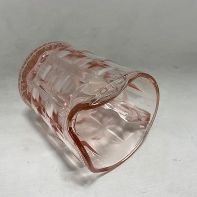 -93- Pink Depression Glass | Sugar & Creamer Set