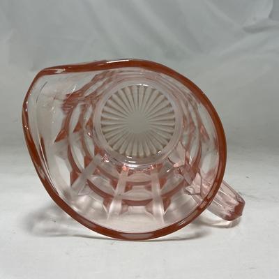 -93- Pink Depression Glass | Sugar & Creamer Set
