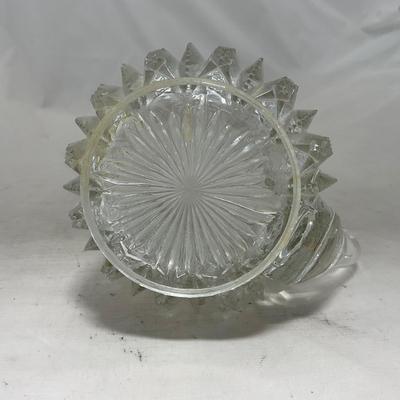 -94- Clear Glass with Gold Accents | Covered Butter Dish | Creamer & Sugar | Lidded Jar