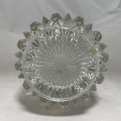 -94- Clear Glass with Gold Accents | Covered Butter Dish | Creamer & Sugar | Lidded Jar