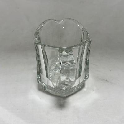 -98- Heavy Clear Glass | Sugar & Creamer Set