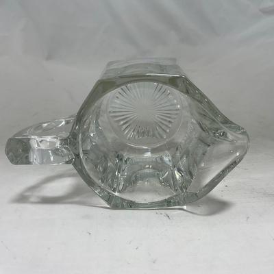 -98- Heavy Clear Glass | Sugar & Creamer Set