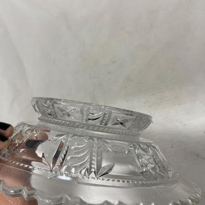 -99- Clear Glass | Tall | Covered Butter Dish