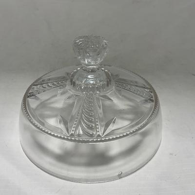 -99- Clear Glass | Tall | Covered Butter Dish