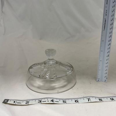 -99- Clear Glass | Tall | Covered Butter Dish