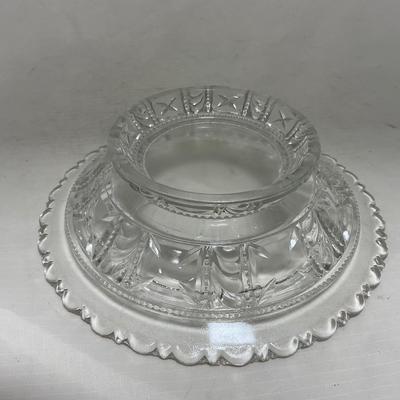 -99- Clear Glass | Tall | Covered Butter Dish