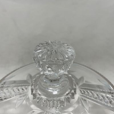 -99- Clear Glass | Tall | Covered Butter Dish