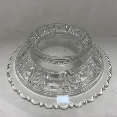 -99- Clear Glass | Tall | Covered Butter Dish