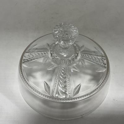 -99- Clear Glass | Tall | Covered Butter Dish