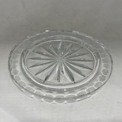 -100- Clear Glass | Hand Cut Lead Crystal | Covered Butter Dish