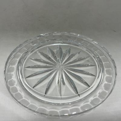 -100- Clear Glass | Hand Cut Lead Crystal | Covered Butter Dish