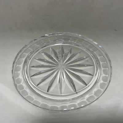 -100- Clear Glass | Hand Cut Lead Crystal | Covered Butter Dish