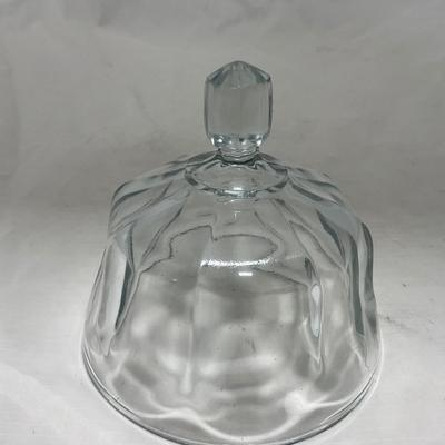 -101- Clear Glass | Covered Butter Dish