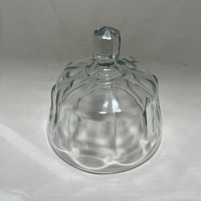 -101- Clear Glass | Covered Butter Dish