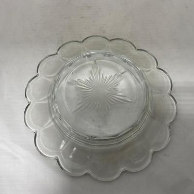-101- Clear Glass | Covered Butter Dish