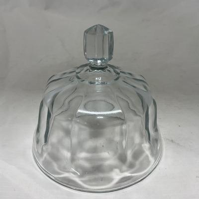 -101- Clear Glass | Covered Butter Dish