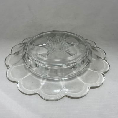 -101- Clear Glass | Covered Butter Dish