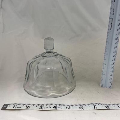 -101- Clear Glass | Covered Butter Dish