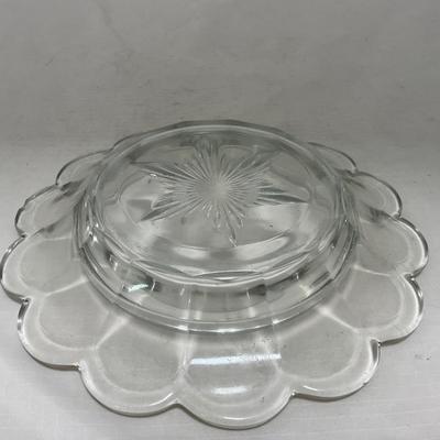-101- Clear Glass | Covered Butter Dish