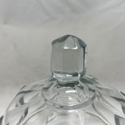 -101- Clear Glass | Covered Butter Dish