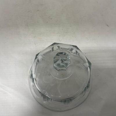 -101- Clear Glass | Covered Butter Dish