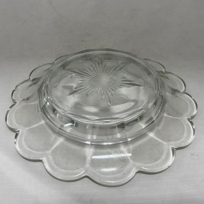 -101- Clear Glass | Covered Butter Dish