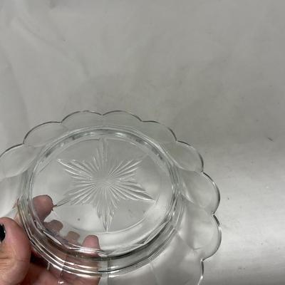 -101- Clear Glass | Covered Butter Dish