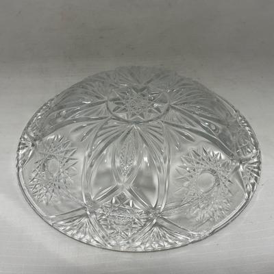 -102- Clear Cut Glass | Covered Butter Dish