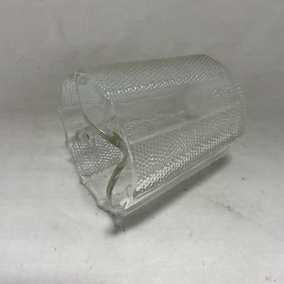-103- Clear Glass | Dotted Pattern | Covered Butter Dish | Covered Sugar & Creamer