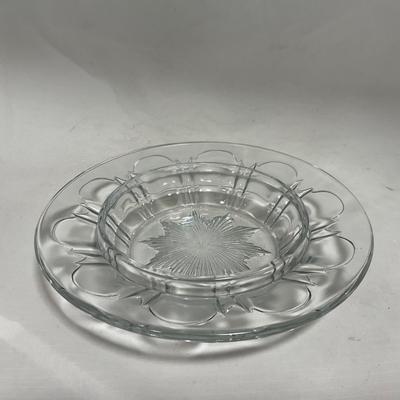 -112- Clear Glass | Covered Butter Dish