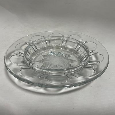 -112- Clear Glass | Covered Butter Dish