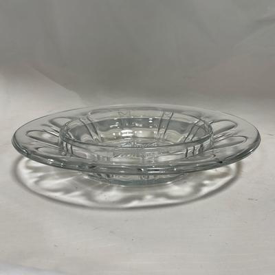 -112- Clear Glass | Covered Butter Dish